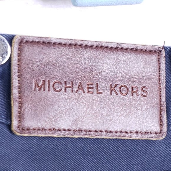 Michael Kors Men's 34x32 (Really 36x30.5) Navy Blue Parker Slim Fit Chino Pants - Picture 9 of 9